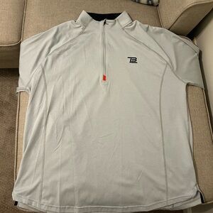 TB12 Tom Brady Brand - Light Grey XXL Quarterzip jacket